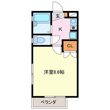 五十鈴川駅 徒歩17分 1階の物件間取画像